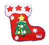 Christmas Stockings Decoration Gifts Bags Children's Kindergarten DIY Snowman Santa Candy Bag Xmas Tree Toy Gift Bag Supplies Pandents TOys