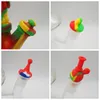 4 Style Glass Bong Accessories Pipes Lids Colour Silicone Lid Cigarette Holder Stopper High Temperature Resistant Washable JY0685