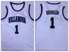 メンズヴィラノヴァワイルドキャッツカレッジバスケットボールジャージヴィンテージ15 Ryan Arcidacono 1 Jalen Brunson 10 Donte Divincenzo 25 Mikal Bridges Shirts Stitched Jersey S-XXL
