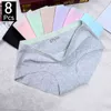 8 sztuk Majtki Kobiety Moda Sexy Kobieta Majtki Solidne Bezszwowe Krojenia Cpanties Dla Kobiet Bawełniana Bielizna Dziewczyna Knickers