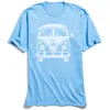 Klassieke Zwart T-shirt Mannen 80s Tshirt Hippie Peace Van Tops Tees voor School Dag Crew Neck 100% Katoen Korte Mouw T-shirts 210629