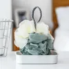 Spazzole da bagno di grandi dimensioni Palla da bagno Morbida artefatto da bagno Forniture Schiuma Cucitura a rete Fiore da bagno bicolore XG0099