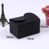 15*10*8.5cm Black Kraft Paper Boxes Mooncake Chocolate Packaging Storage Box Baking Food Carton Box Cookies Gift Box 300Pcs/lot