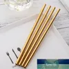 Wholesale 150 Pcs 8mm Straight Drinking Straws with 30 Cleaner Brush Stainless Steel Reusable Bar Accessories Free DHL Shipping1