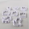 Unicorn Plast Cookie Cutter Mold DIY Barn Födelsedag Åsidosättande Party Supply Cake Decoration Bakeware Bakning Verktyg Fondant Mold Tillbehör