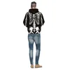 Felpe con cappuccio da uomo Skull Skeleton Stampa Stampa Uomo / Donna Cappelloni con cappuccio Tops Outdoor 3D Outwear YXQL757