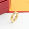 Modeschmuck Design Marke 316L Edelstahl Signatur Liebhaber Ringe für Frauen Männer Hochzeit Paar Ring vergoldet Handwerk Gold Silber Rose