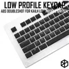 Choc Set Kailh SWTICH ABS Doubleshot Ultra Thin Keycap Låg profil Vit brun röd