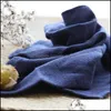 Table Textiles Home & Gardenjapanese Plain Rectangar Art Tea Cup Towel Napkin Cloth Simple Cotton And Linen Pure Color Artistic Style Drop D
