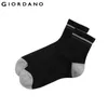 Giordano män 3-pack Ribbed Top Crew Socks Sokken Chaussettes Pour Hommes Dress Sock För Man Berömd Brand Meias