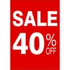 Venda 40% OFF A6 A6 Poster Promoção Publicidade Sinal Preço Papel Supermarket Store Teto Pratelagem Desk Counter Top Banner