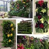 Plantadores potes 18 bolsos pendurados no jardim vertical plantador interno / externo decoração maconha de parede de planta de parede de gorda multi-grade
