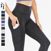 Sexy Gedrukt Leggings voor Vrouwen Sport Legging met Zakken Luipaard Gym Leggins Naad Running Broek Fitness Workout Legins 211204