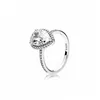 Fine jewelry Authentic 925 Sterling Silver Ring Fit Pandora Charm Women's Diamond Engagement DIY Wedding Rings