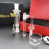 Mini 10 mm Micro NC Kit Hookahs met titanium nagelas vanger olielig