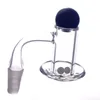 새로운 Beveled Edge Blender Quartz Banger with Carb Cap terp pearls 남성 여성 사이클론 회전 terp slurper banger Domeless nail for Dab Rig hookah