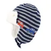 Winter Ear Protective Cotton Knitted Jacquard Children's Hat For Kids Boys And Girls Animal Patterned Warm Thick Baby Caps 211023