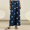 Fashion Polka Dot Print Casual Spodnie Spodnie i Lato Koreański High-End Triocetate szerokokrwiste spodnie damskie plus rozmiar 210709