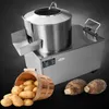 1500W Commerciële Elektrische Aardappel Peeling Machine Roestvrijstalen Volautomatische Taro Ginger Aardappelschiller Peeling Machine120 ~ 250 kg / H