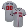 Maillot de baseball homme personnalisé Logo d'équipe cousu brodé N'importe quel nom N'importe quel numéro Taille uniforme S-3XL 020