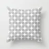 Almofada/travesseiro decorativo nórdico cinza geométrico capas de poliéster almofadas de poliéster capa de moda moderna sofá -cama de cama de cama 45x45cm