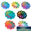 Fidget Jouets Doigt Bulle Floral Presse Soulagement Du Bout Des Doigts Jouet Stress Éducatif Enfants Bébé Cadeau Squeeze Sensor OWF8586