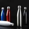 350 / 500/750 / 1000ml parede dupla isolada frasco de vácuo frasco de aço inoxidável garrafa de água BPA livre térmica para garrafas esportivas 210615