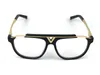 Klassieke herenzonnebril plaat vierkant frame 0936 eenvoudig elegant retro design modebril heldere lens transparante eyewear300t