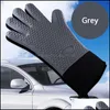 Mitts Bakeware Kitchen, Dining Bar Home Garden High Temperatur Ugn Mikrovågsugn Anti-Scaling Heat Proof Glove Non-Slip Sile Christmas Glov