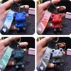 Cartoon Colorful Chameleon Bear Women Men Keychains /Phone/Bag Pendant Car Ornament Charms Children Couple Birthday Gift Toys