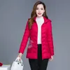 Veste Parkas Femme Automne Hiver Coton Rembourré Mode Grande Taille Broderie Manteau Chaud Montrer Mince 2022 JLYwg17 Luci22