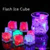 Plastic Led Lights Polychrome Flash Party Light LED Glowing Ice Cubes Blinking Flashing Decoration Light Up Bar Clubs Wedding XVT0986