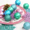 Festa decoração luxo árvore de natal bauble ballssnowflake deluxe natal colorido