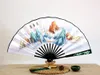 Chinese Arts and Craft TV fans To the Sky Kingdom / Eternal Love) Rice Paper Wood Foldings Kunlun Hand Painted Ancient Props Folding Fan