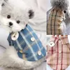 Hondenkleding Kleding Shirts Summer Pet Shirt Casual Plaid Pomeranian Bichon Yorkshire Chihuahua Teddy Pug Puppy Cat Clothing 21 XS