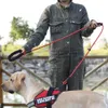 Corde de traction pour animaux de compagnie Laisses de marche pour chiens réfléchissantes Corde à main anti-étranglement intégrée Corde de dressage pour chiens moyens et grands Fournitures pour animaux de compagnie w-00713