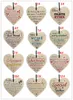 31 Styles Xmas Wooden LOVE Christmas Chip Hanging Gift Plaque Pendant Heart Shape Letter Friendship Wine Bottle Decor Pendant Tags