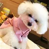 Küçük Köpek Giyim Ceket Pet Köpek Pijama Siyah Pembe Kızlar Foodle Bichon Teddy Giysileri Pamuklu Boy Bulldog Softfeeling Gömlek Kış 259 S2