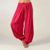 Hirigin Unisex Indian Aladdin Ladies Yoga Pants Gypsy Genie Casual Loose Baggy Hippie Sports Gym Long Harem Trousers H1221