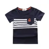 Summer children boys clothes sets 4 pieces short sleeve t-shirt + denim pants kids boy clothing set