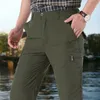 Pantalons pour hommes été hommes pantalons loisirs en plein air Fitness séchage rapide perméable à l'air pantalon de sport porter long