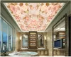 Tapeten 3D-Po-Tapete, Deckengemälde, europäischer Stil, Luxus-Villa, Blumen, Heimdekoration für Wände, Schlafzimmer an der Wand