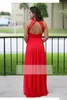 Country 2021 rouge une ligne robes de demoiselle d'honneur