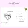 WOSTU 100% 925 Sterling Silver Bead Forever Love Charm Heart Pendant Fit Original Bracelet Necklace DIY Jewelry CQC1735 Q0531