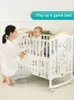 Детские кроватки Bebivita кровать твердой древесины Европейские многофункциональные белые BB Cradle Neonatal Showing роскошь