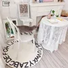 Alphabet Kids carpet White Floor Mat Baby Crawling Rugs Kids Play Mat Round Fluffy Rugs For Living Room Plush Mat for children7684288