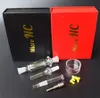 Mini pequeno kit de colecionador ncector fumar micro nc kits de cachimbos 10mm articulação com titanium dica de vidro dabber reivindicar caixa de palha