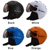 Skidhjälmar Locle Skiing Hjälm Vinter Utomhus Sport Män Kvinnor Snowboard Snow Skateboard med Goggles Visor