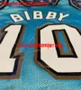 100% sömd mästare #10 Mike Bibby Teal Basketball Jersey Mens Women Youth Number Name Jerseys XS-6XL