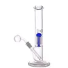 Pipa ad acqua Bong in vetro Narghilè 11,5 pollici Beaker dritto alto Bong 8 alberi a braccio perc Dab Rig Con Downstem Tubo bruciatore a nafta in vetro da 14 mm